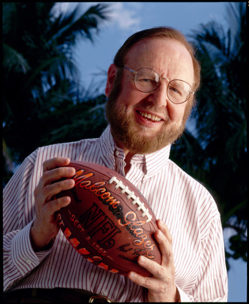 Malcolm Glazer, owner of the NFL Tampa Bucaneers and Manchester United football teams, is photographed at his Palm Beach, Florida home