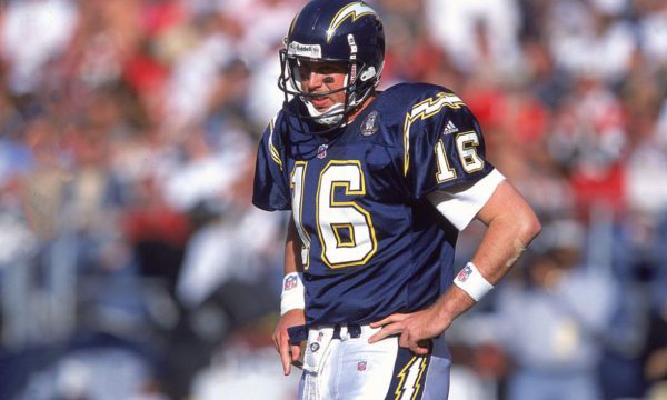 3 Dec 2000: Ryan Leaf #16 of the San Diego Chargers reacts during the game against the San Francisco 49ers at the Qualcomm Stadium in San Diego, California. The 49ers defeated the Chargers 44-17.Mandatory Credit: Stephen Dunn /Allsport