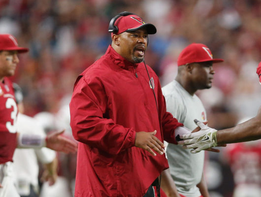 Harold Goodwin, Arizona Cardinals offensive coordinator. George Gojkovich / Getty Images Sport / Getty