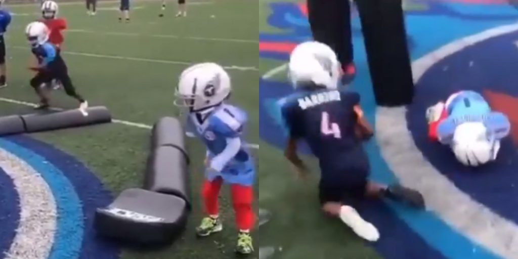 Бьют по каске